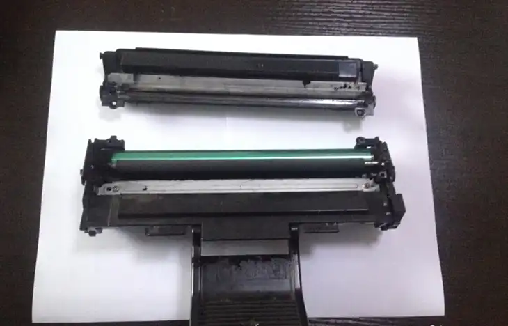 打印文件黑条_打印机显示远程下层文档_硒鼓漏粉