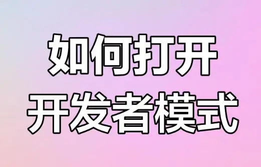 开发者模式功能介绍_手机开发者模式开启方法_如何设置手机开发者选项