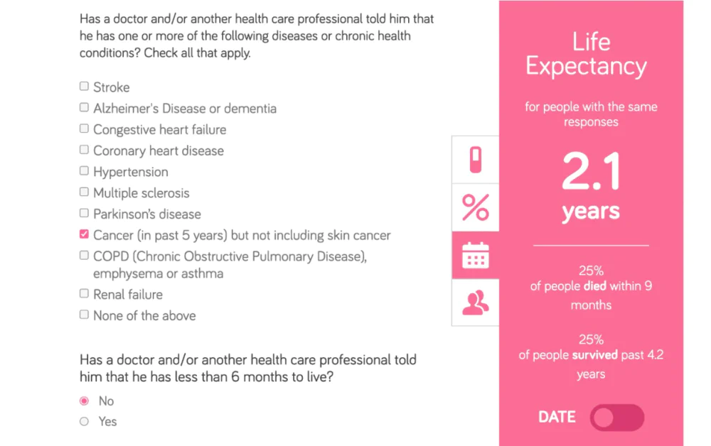 RESPECT生命倒计时工具_神奇寿命计算器_老年寿命预测器
